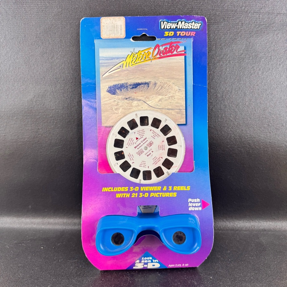 Vintage View-Master 3D Tour Set Featuring Meteor Crater New In Box